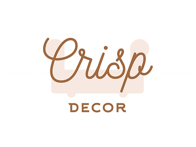 Crisp Decor challenge crisp dayli decor design flat icon illustration logo logocore minimal typography vector