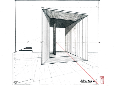 Arche de la Défense, 2019 architecture building design drawing illustration perspective sketch technicaldrawing