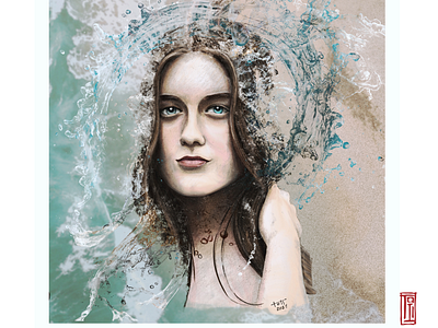Girl From the Sea, 2021 artistic creative creativeness design girl illustration photoshop portrait