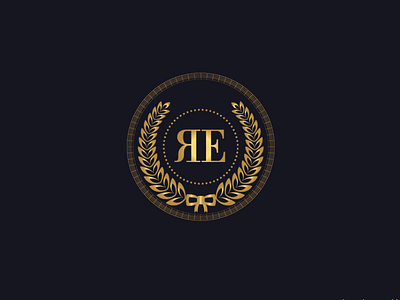ЯE Clothing Brand, Logo Design 2022 brand clothing concept design gold graphic design illustration laurel logo luxury marketing
