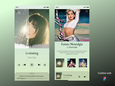 #DailyUI 009 Music player screen app dailyui design ui ux