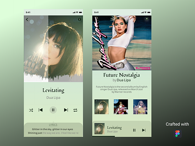 #DailyUI 009 Music player screen