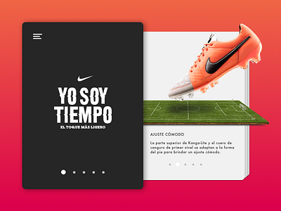Nike Tiempo App app ui ux web