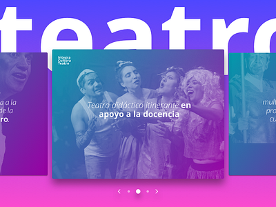 SlideShow - Theatre app slideshow ui ux web