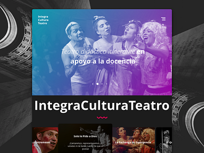 Theatre Website app ui ux web