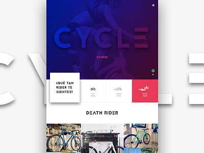 Cycle Studio cycle cycling fit fitness spinning sport ui urban ux veló