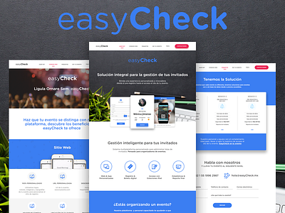 Easycheck check qr registration startup template ui ux web site