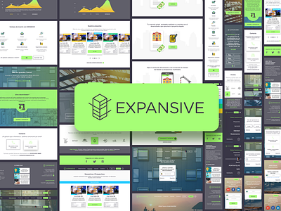 Expansive - New Website artboard crowfounding design ui ux web