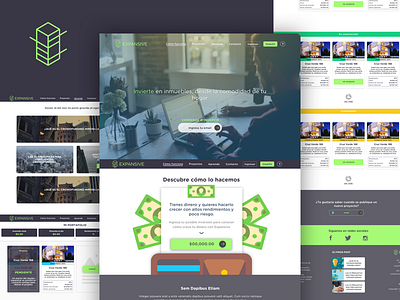 Expansive crowfounding design ui ux web