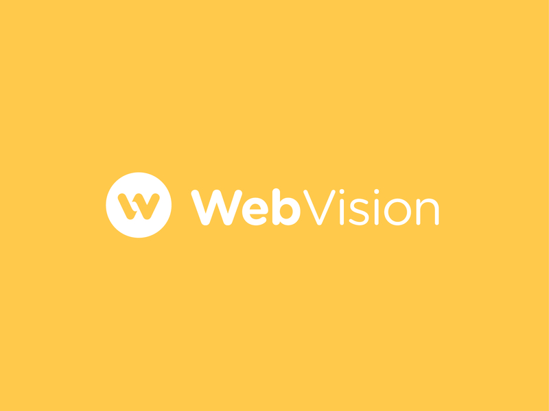 WebVision - Logo brand design branding clean creative development graphicdesign light logo marketing minimal mobile strategy ui ux visual identity web webdesign website website design