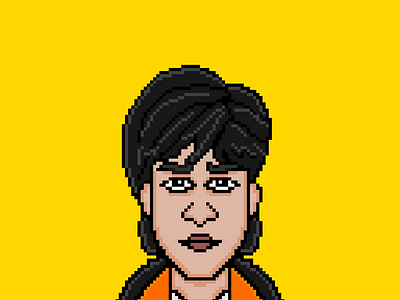 SRK Verse #001 app art bollywood design digitala digitalart film icon illustration logo movies nft pixel pixelart