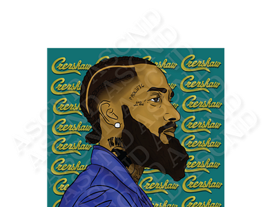 Nipsey Hustle Illustration california art crenshaw illustration nipsey hustle photoshop procreate