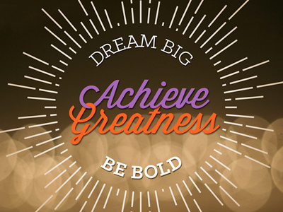 Dream Big! wisdom script holiday card print web