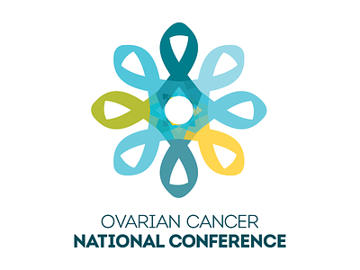 Ovarian Cancer National Conference conference logo ovarian cancer teal