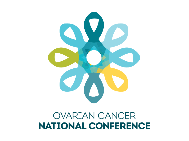 Ovarian Cancer National Conference teal conference ovarian cancer logo