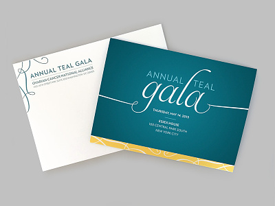 Annual Teal Gala gala invitation print