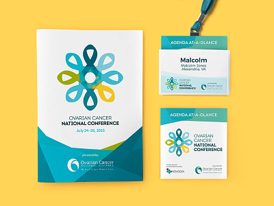 Ovarian Cancer National Conference Suite agenda name badge print program