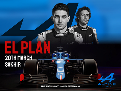 El Plan Poster alpine design f1 graphic design poster