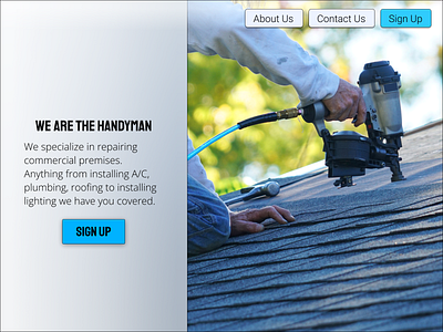 Handyman Landing Page