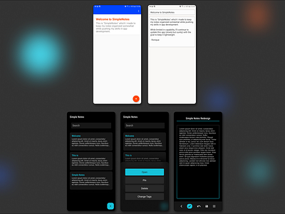 Simple Notepad App Redesign app concept design notepad redesign simple ui ux website