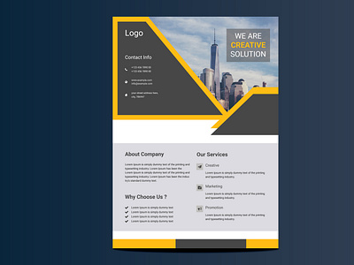 Creative corporate flyer template