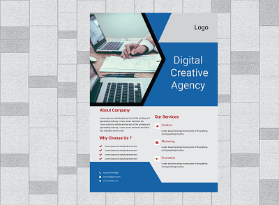 Creative corporate flyer template simple