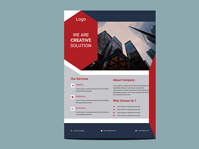 Creative corporate Business flyer template