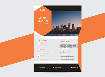 Creative corporate Business flyer template simple