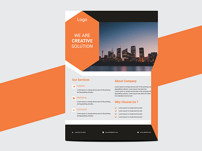 Creative corporate Business flyer template