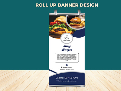 Restaurant RollUp Banner Design Template