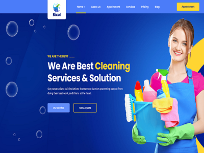 I will build cleaning booking services website with appointment