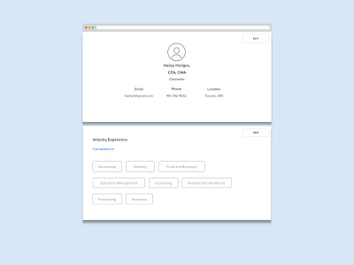 Simple Profile Elements