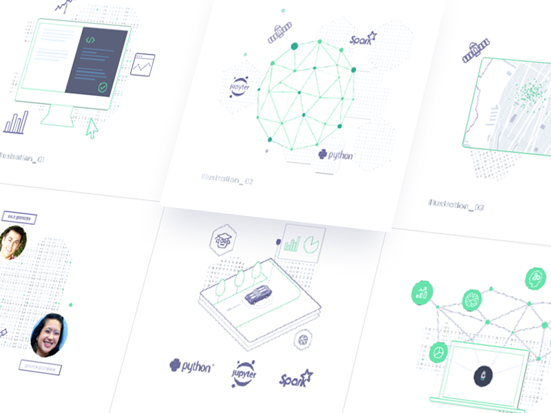 Homepage Illustration Set ui line minimal illustrations user interface illustration homepage