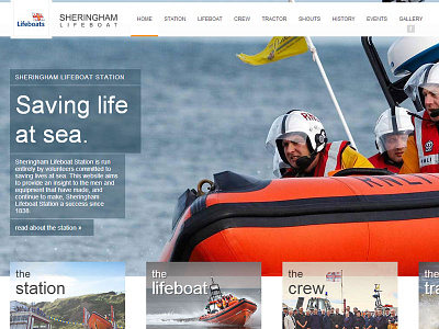Sheringham Lifeboat lifeboat responsive website