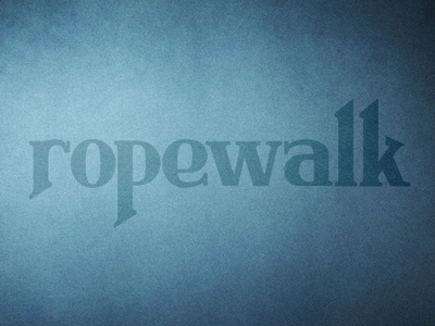 Ropewalk band logo design metal ropewalk