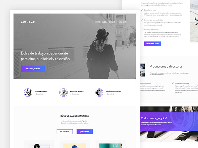 Actuame • Job board for creatives actuame gradients home landing landing page ui