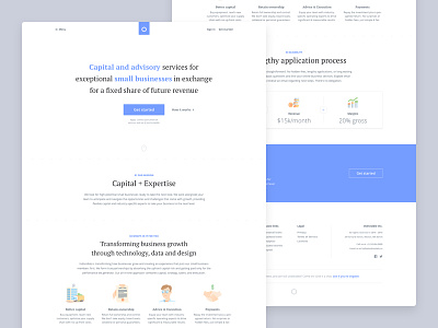 Grō Capital • Capital and advisory for small businesses advisory capital fintech homepage illustrations landing page lending