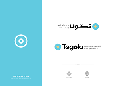 Tegola, Logo Design ceramic cyan industry iranian logo logo design minimal reference tegola tile typography ایران ایرانی تایپوگرافی تگولا سرامیک طراح لوگو طراحی لوگو مینیمال کاشی