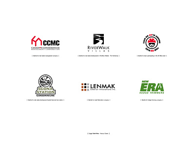 Various logo identities