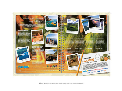 Hawaii Vistors & Convention Bureau double page ad