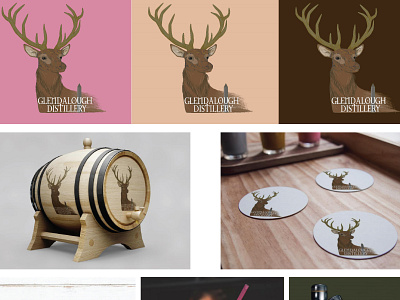 Glendalough Distillery - College redesign project Pt. 1 advertising branding design graphic design identity illustration logo