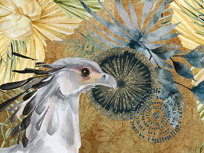 Secretary Bird (Part of African Safari Series)