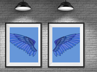 The angel wings.The beauty and style of the interior of the hous canva design ibispaint x illustration