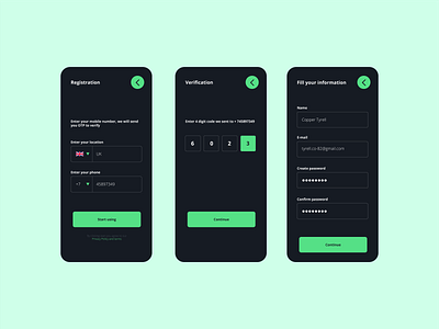 Register Healthy Finance app design fintech ui ux