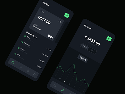Wallet & Balance Healthy Finance app design fintech ui ux