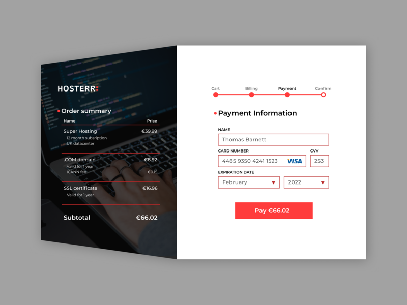 Daily UI #002 - Credit Card Checkout website payment ui credit card daily-ui-002 daily-ui