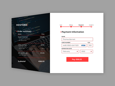 Daily UI #002 - Credit Card Checkout credit card daily ui daily ui 002 payment ui website