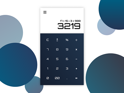 Daily UI #004 - Futuristic Calculator calculator daily ui daily ui 004 modern ui ux