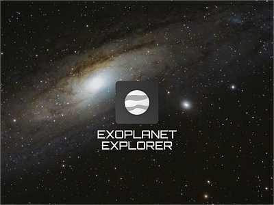 Daily UI #005 - Exoplanet Explorer App Icon daily ui daily ui 005 exoplanet icon planet ui universe ux