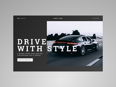 Landing Page - Daily UI #003 car daily ui daily ui 003 daily ui 003 design landing page ui ux